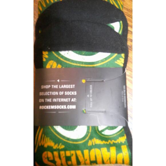 Rock Em - Green Bay Packers Socks Small/Medium - Picture 2 of 4